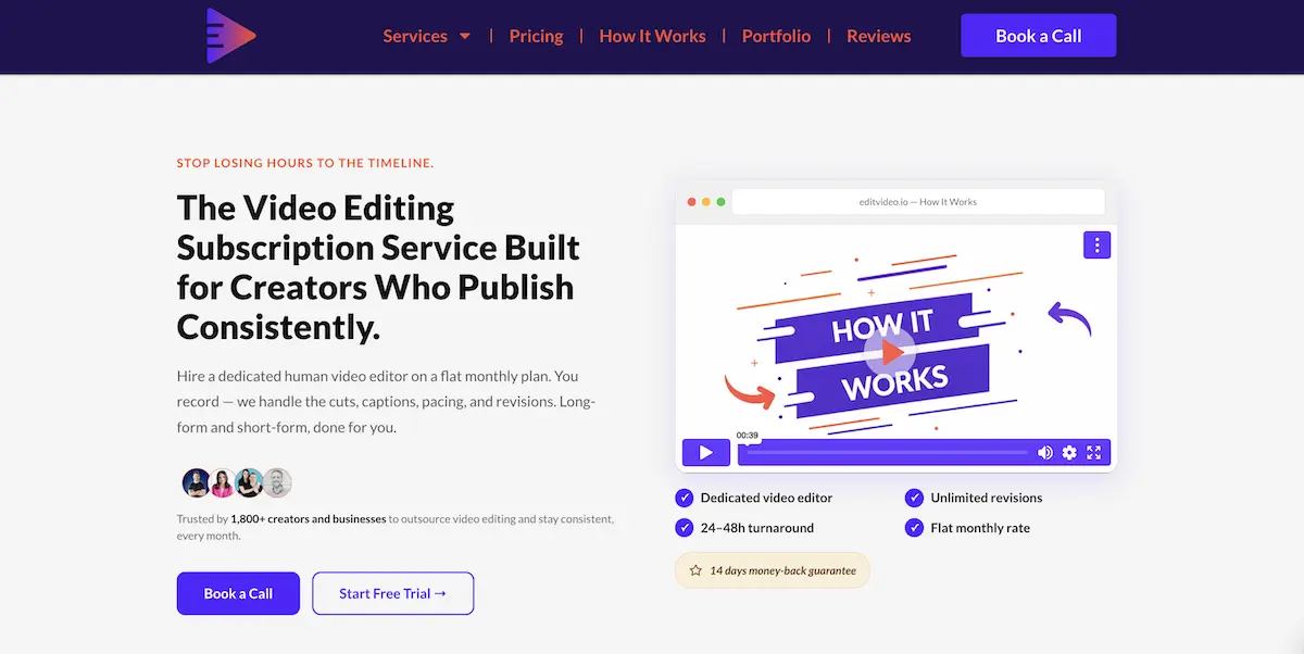editvideo.io video editing service