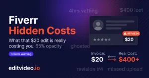 hiring video editor on Fiverr