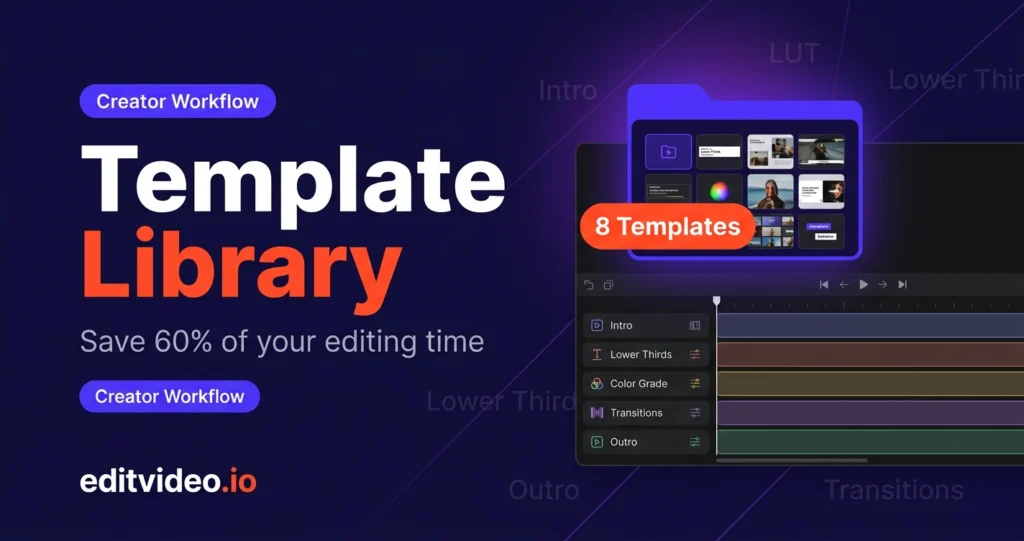 video editing template library