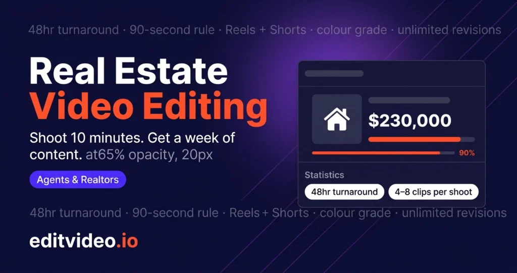 real estate video editing