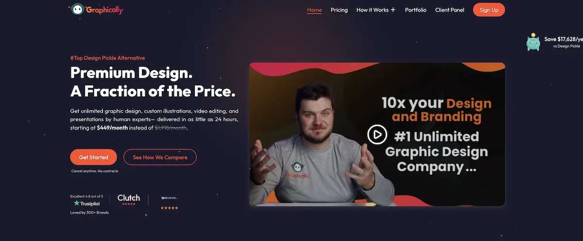 Graphically video editing service