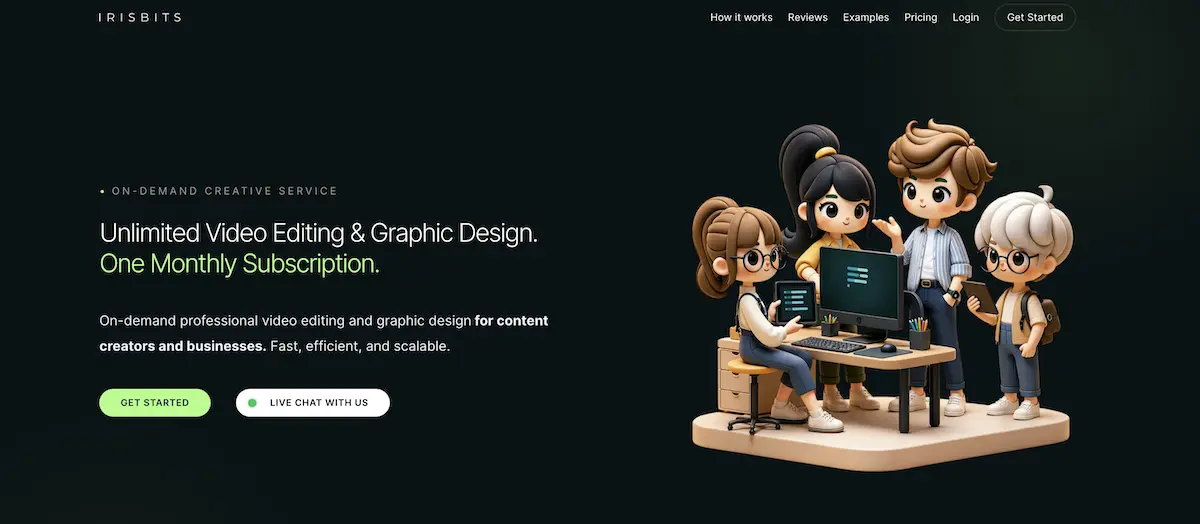 IrisBits video editing service