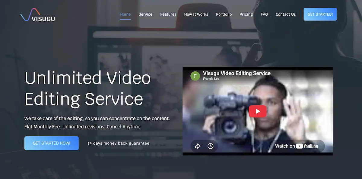 Visugu video editing service